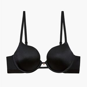 Savage X Fenty Core Microfiber T-Shirt Bra in Black Caviar